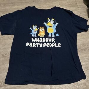 Men's Navy Graphic Tee - Whaddup, Party People